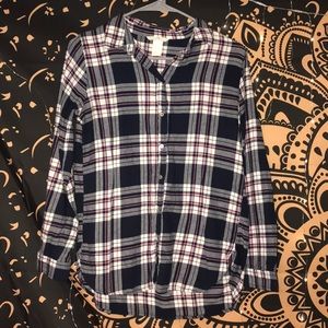 Plaid long-sleeve